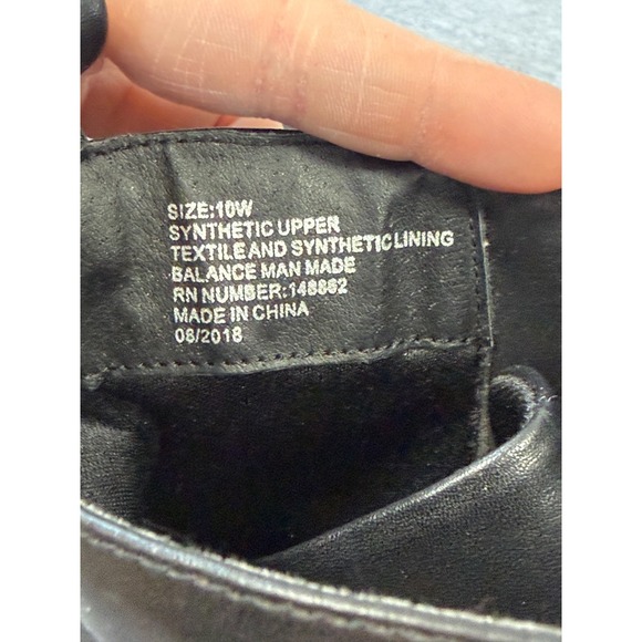 Torrid Black Combat Boots, Wide Printed Laces Women's Size 10 - Picture 8 of 10